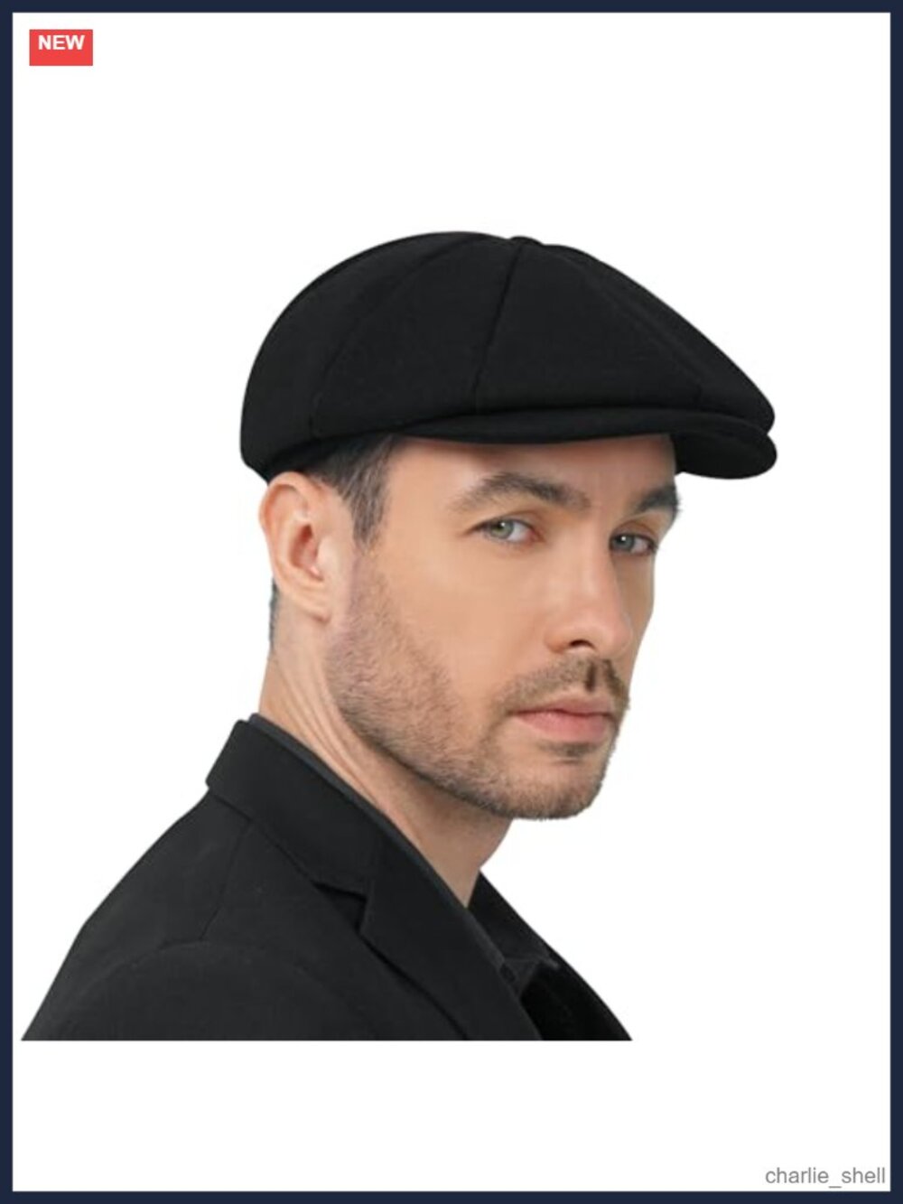Wool Blend Newsboy Cap Adjustable Flat Cap Irish Cabbie Hat Men